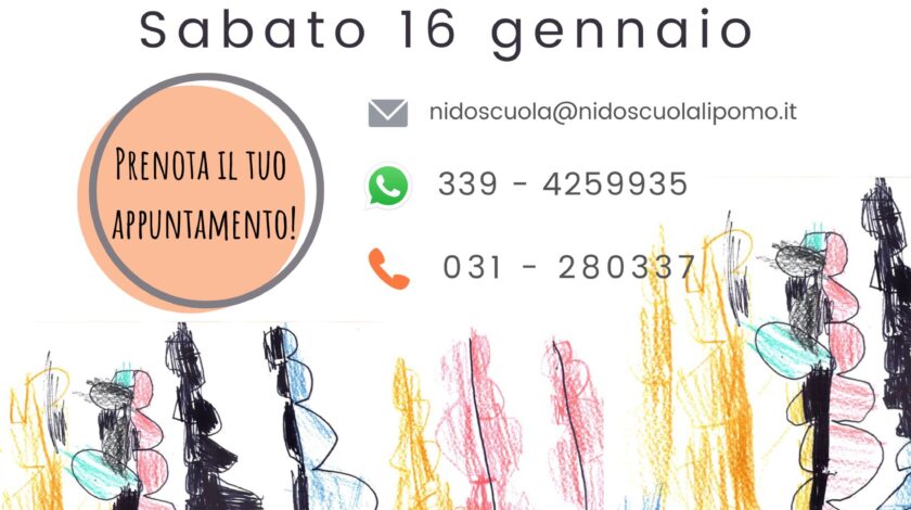 Open Day sabato 16 gennaio 2021